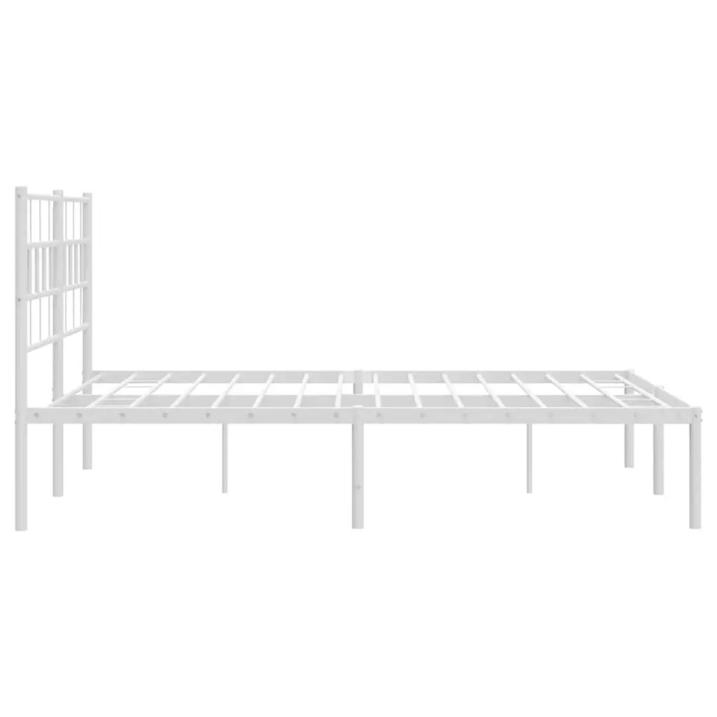 Metal Bed Frame with Storage Space Underneath