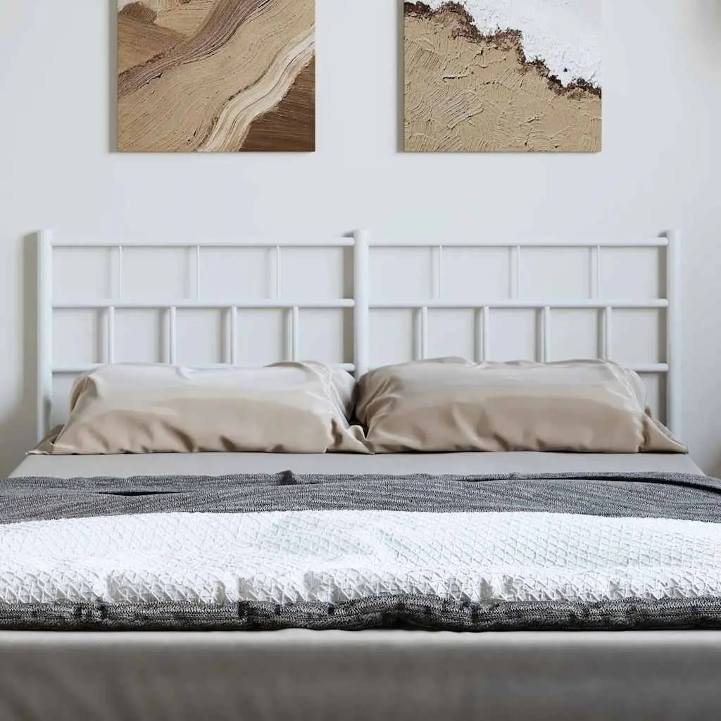 Metal Headboard in White for Comfort and Style