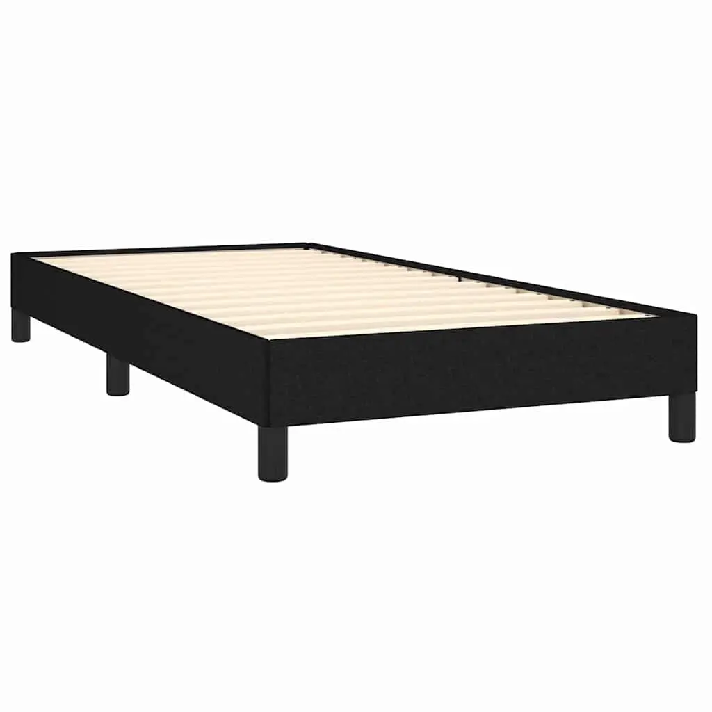 King Single Bed Frame Black Fabric Upholstered Platform Bedroom Furniture