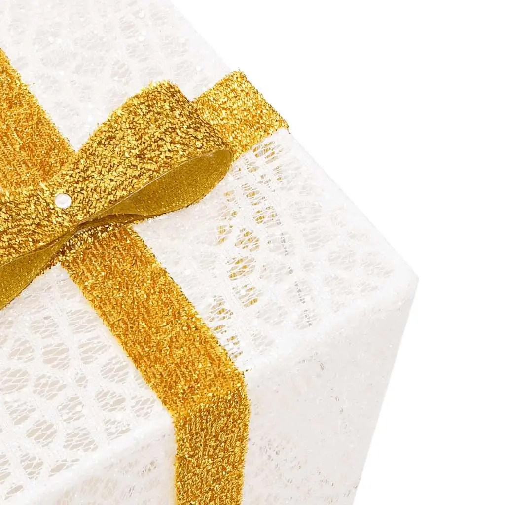 Christmas Decorative Boxes LED Warm White Set of 3 Holiday Lighting