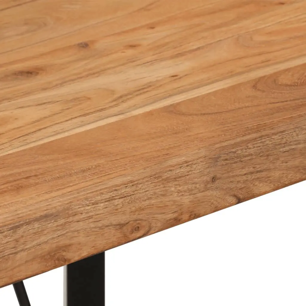 Bar Table with Solid Acacia Wood and Iron Frame