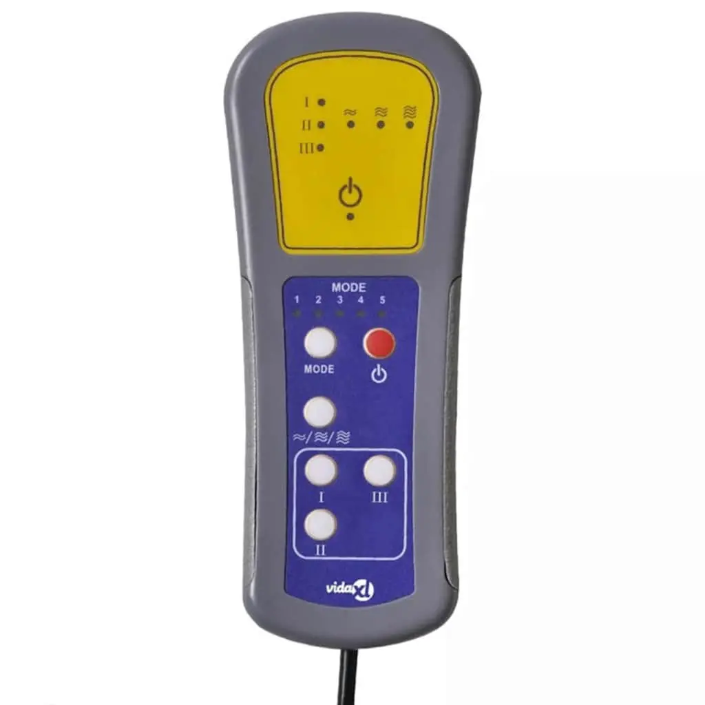 Recliner Chair Massage Function Adjustable Backrest Footrest Swivel Grey