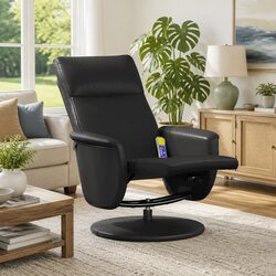 Cozy and Reliable Massage Recliner Chair in Black