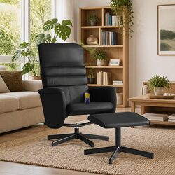 Comfortable and Affordable Black Massage Recliner Chair