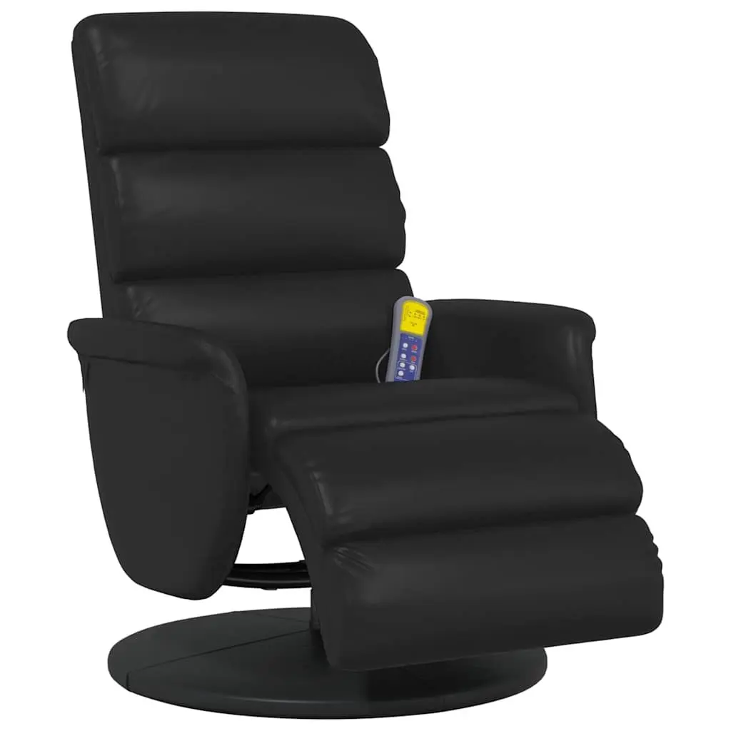 Massage Recliner Chair Vibration 360 Swivel Black