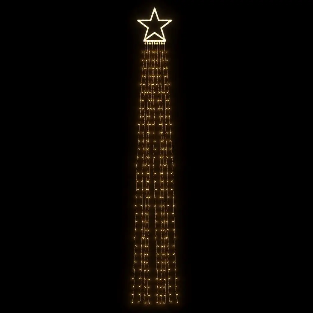 Christmas Tree Light 320 LEDs Warm White 375cm Waterproof Decoration