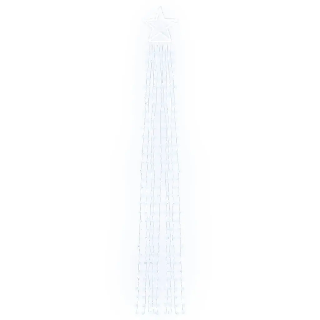 Christmas Tree Light 320 LEDs Cold White 375 cm Waterproof Indoor Outdoor