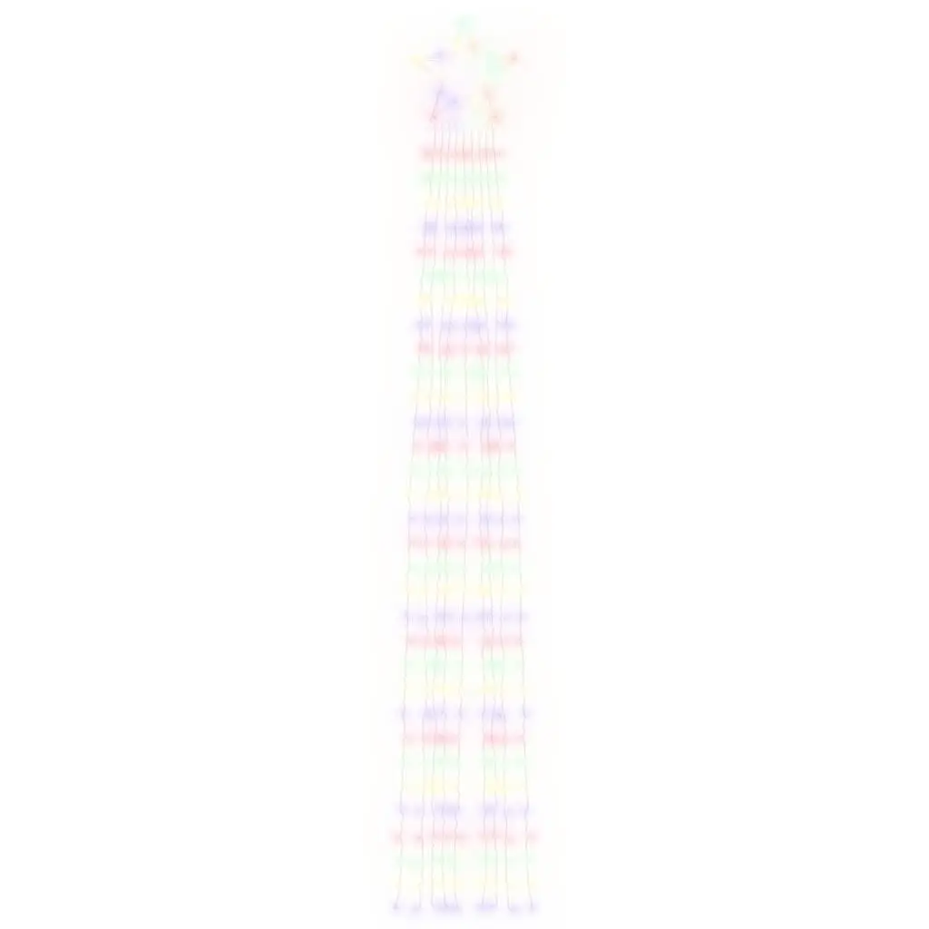 Christmas Tree Light Multicolour 375cm 320 LEDs IP44 Waterproof String 8 Modes