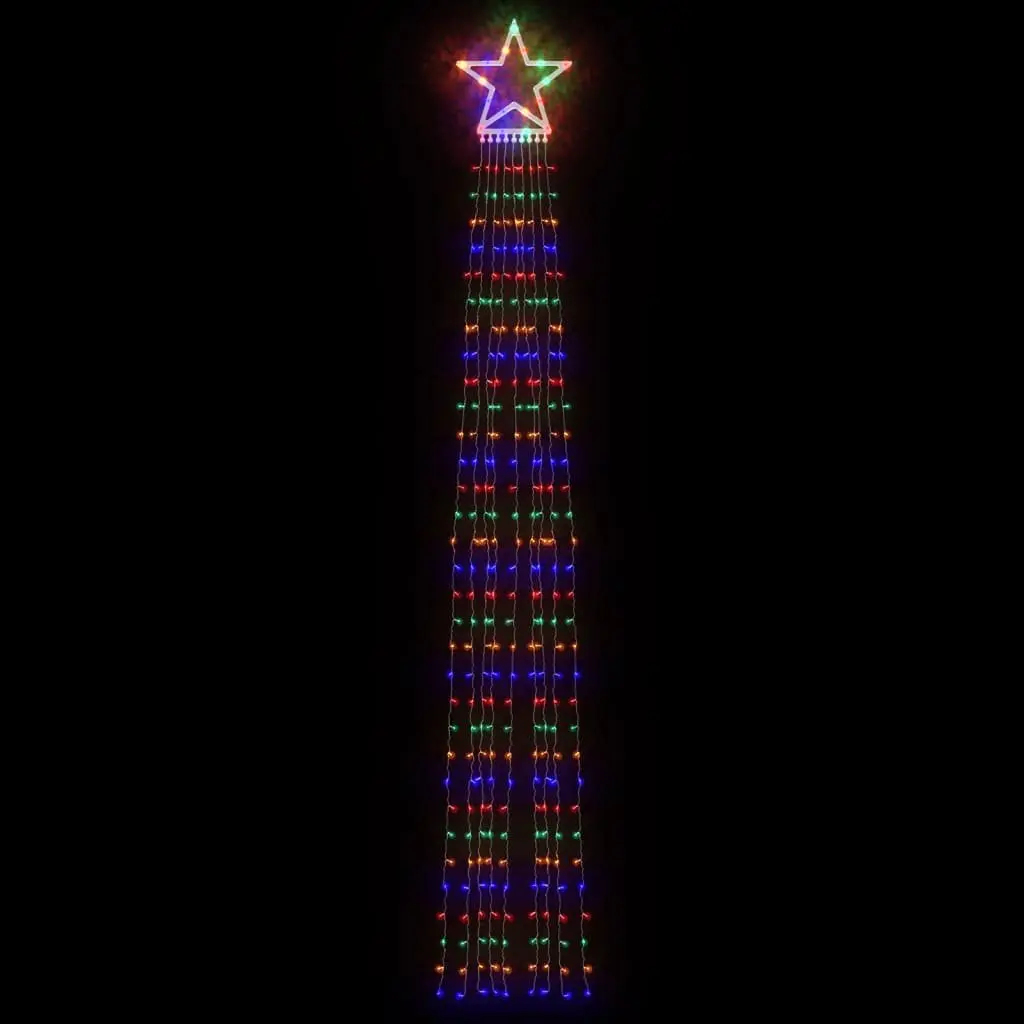 Christmas Tree Light Multicolour 375cm 320 LEDs IP44 Waterproof String 8 Modes