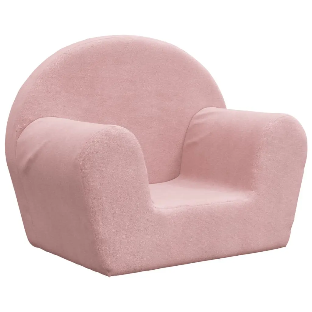 Kids Sofa Soft Plush Couch Removable Washable Pink