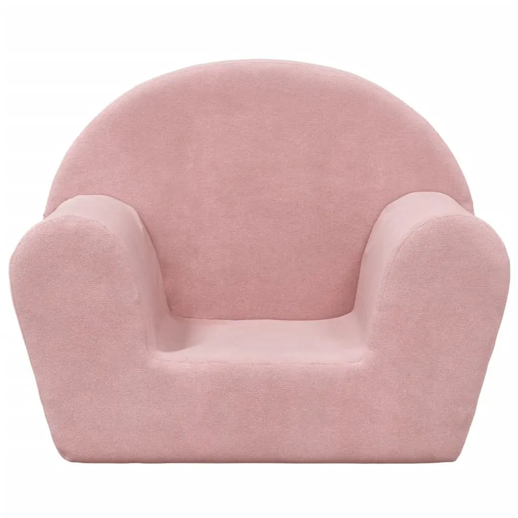 Kids Sofa Soft Plush Couch Removable Washable Pink