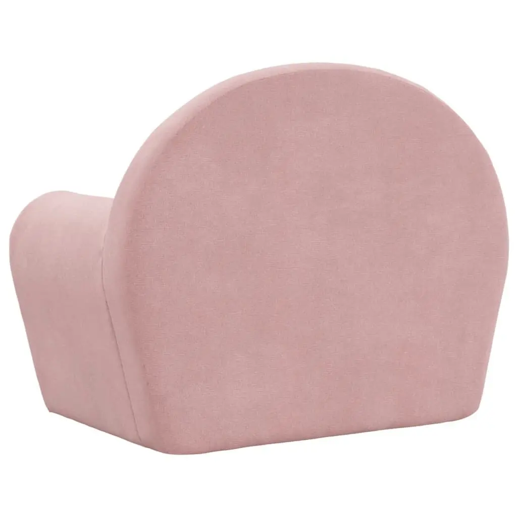 Kids Sofa Soft Plush Couch Removable Washable Pink