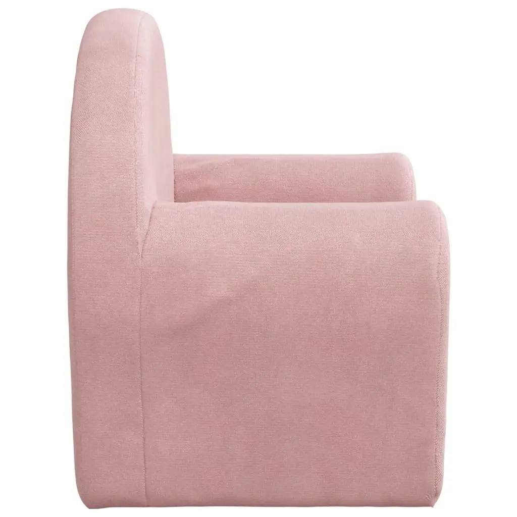 Kids Sofa Soft Plush Couch Removable Washable Pink