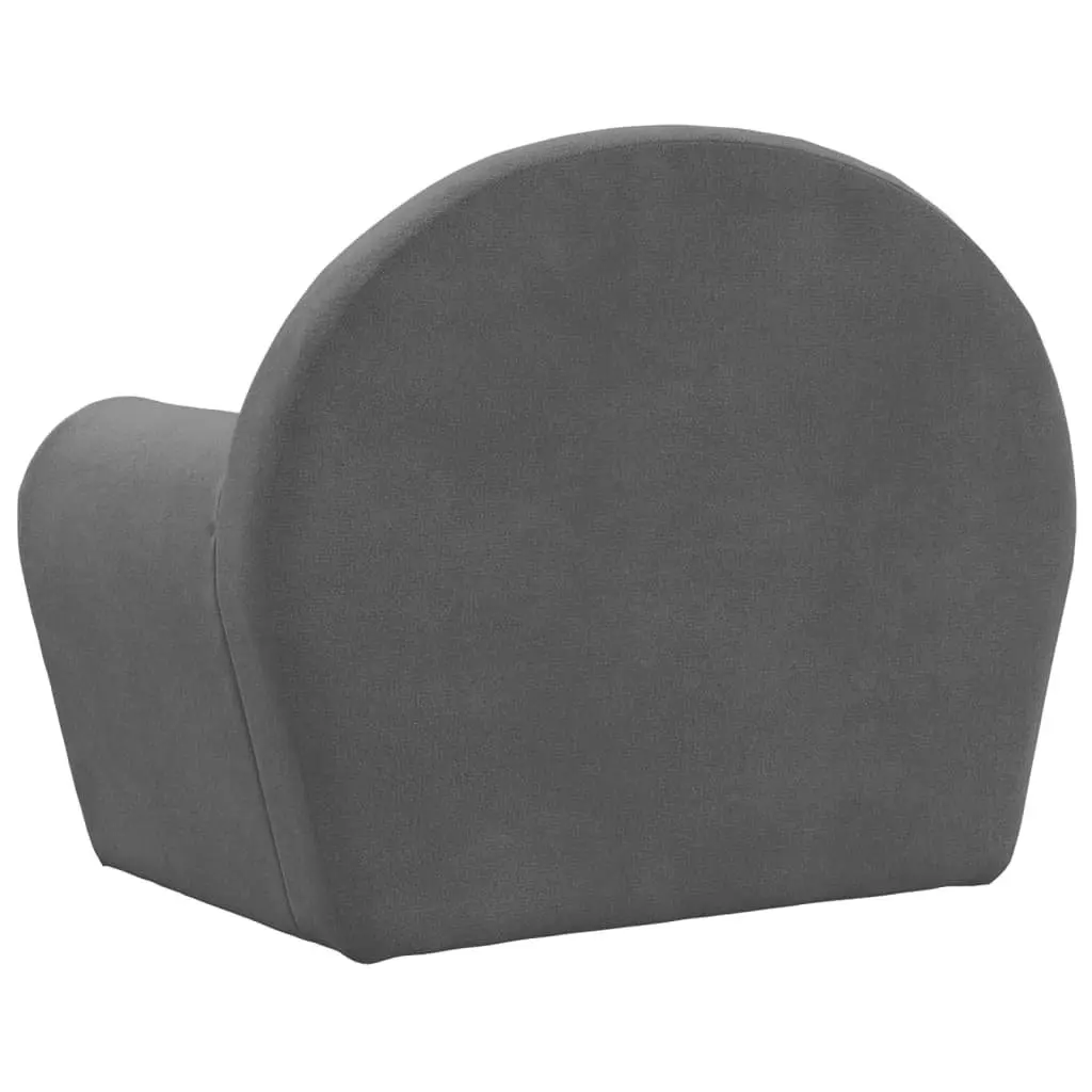 Kids Sofa Bed 2-in-1 Foldable Mini Bed Anthracite Soft Plush