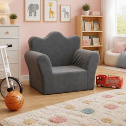 Soft and Safe Anthracite Kids Sofa for Your Little Ones