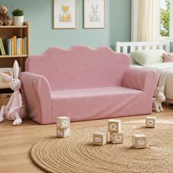 Comfort and Value in a Kids' Pink 2-Seater Sofa