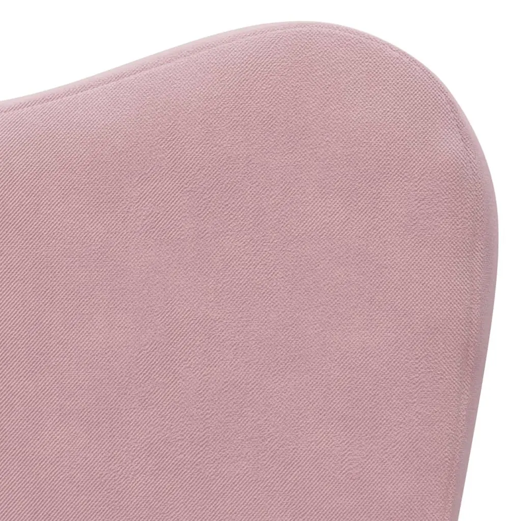 Kids Sofa Bed 2-in-1 Folding Armchair Soft Plush Pink