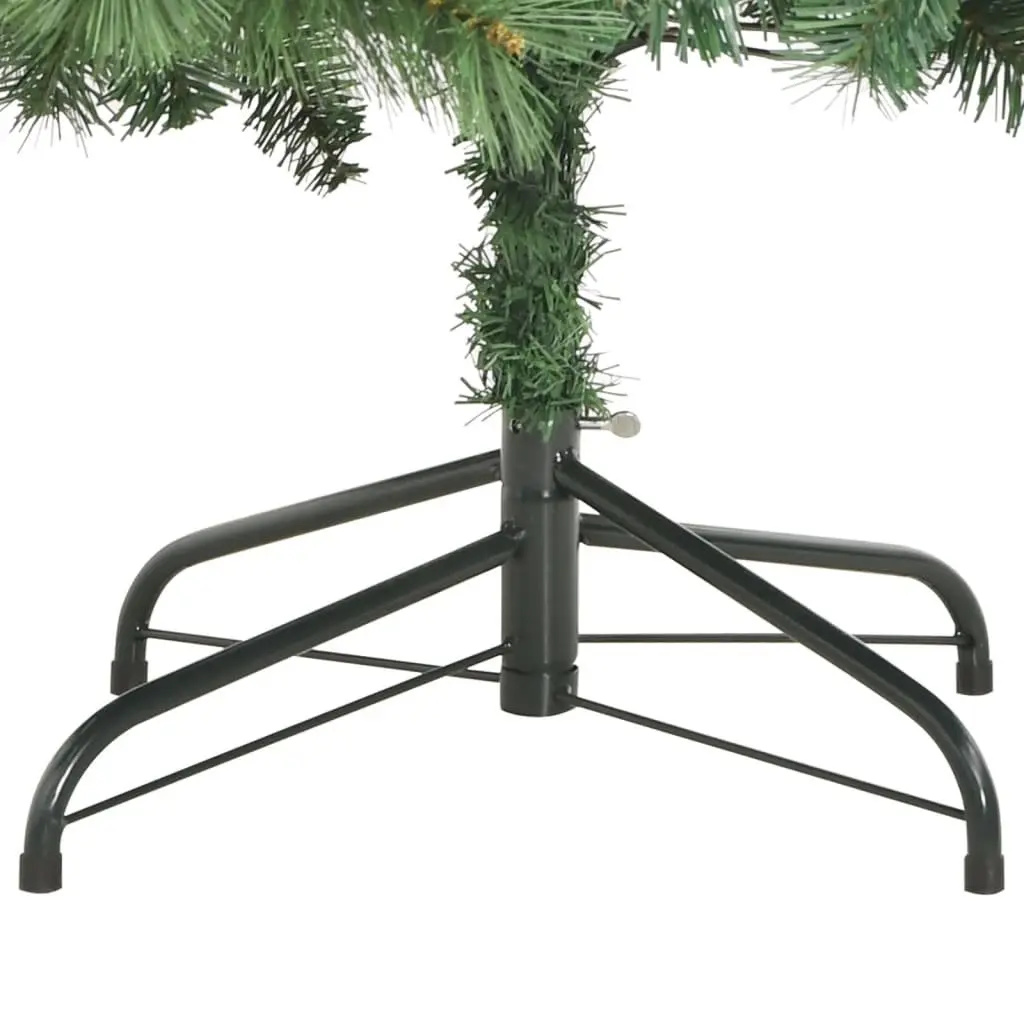 Artificial Christmas Tree 180cm Green Hinged with Cones and Berries