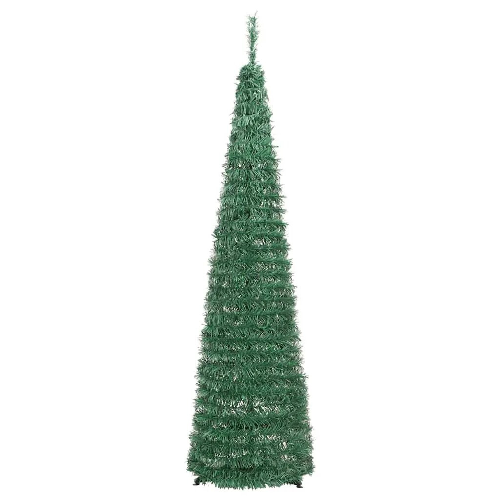 Artificial Christmas Tree 120cm Green 50 LEDs 8 Lighting Modes