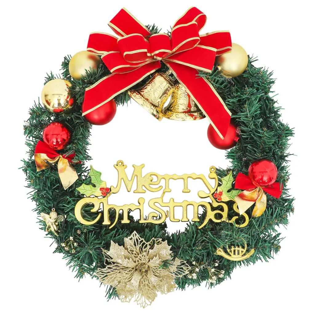 Christmas Wreath Green 60cm LED Lights Holiday Home Decoration