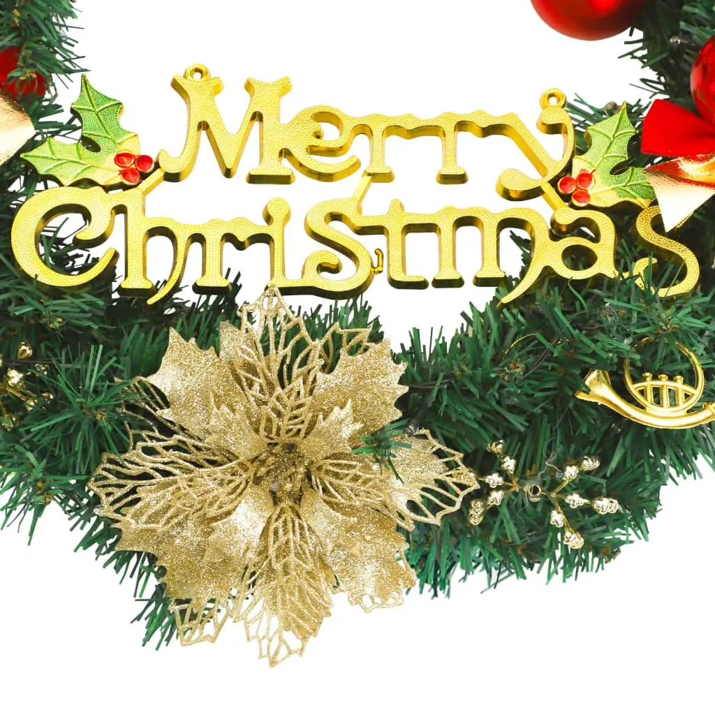 Christmas Wreath Green 60cm LED Lights Holiday Home Decoration