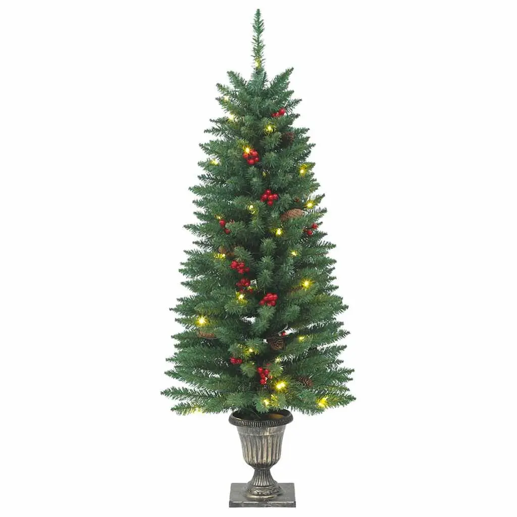 Artificial Christmas Trees 120cm Green LED Lighted Decoration 2 Piece