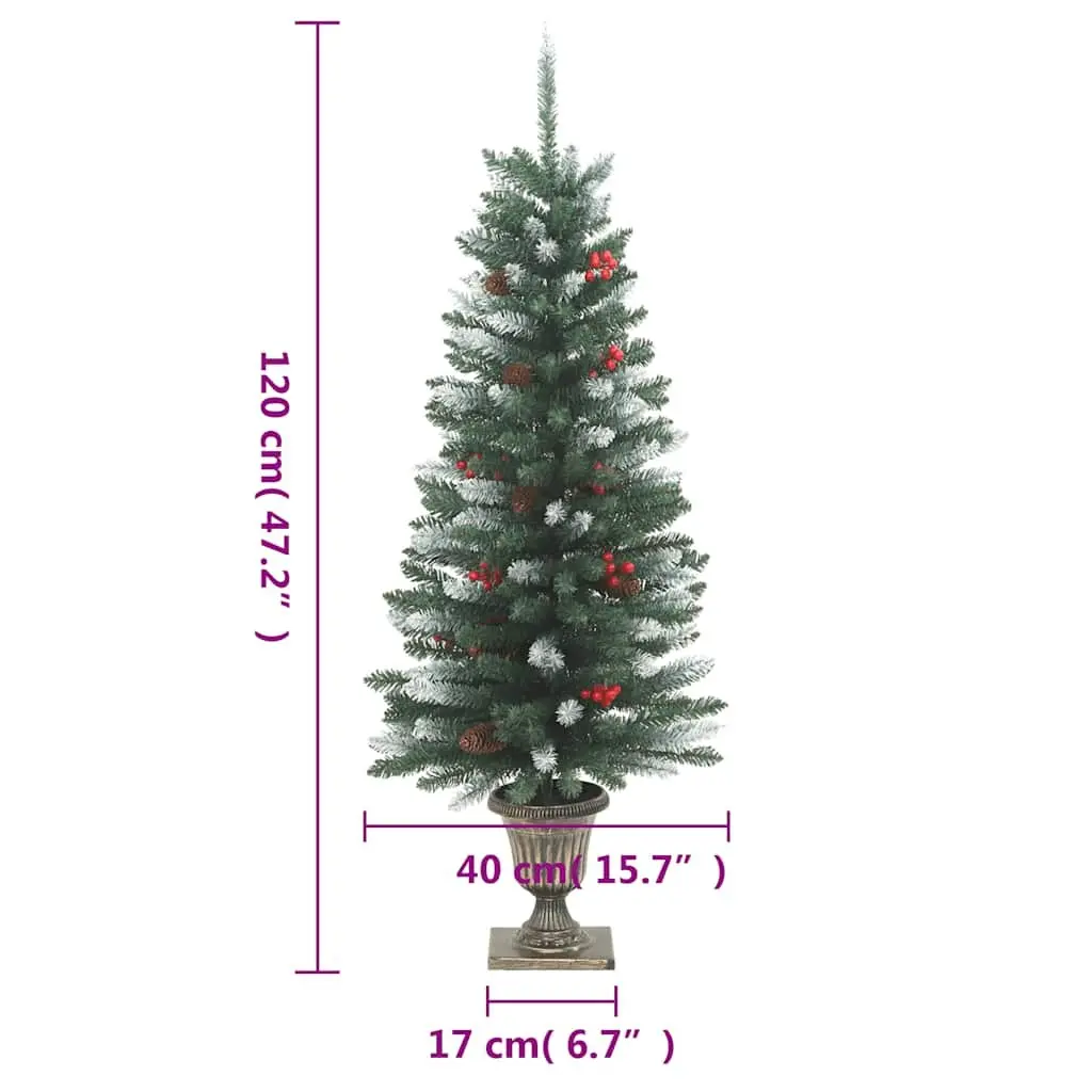 Artificial Christmas Tree Green 120cm 100 LEDs 8 Lighting Modes