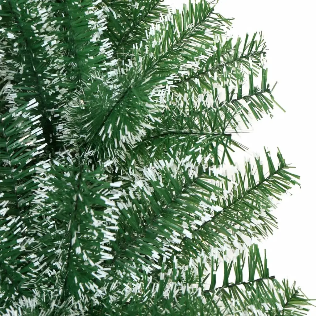 Artificial Christmas Tree 150cm Green Flocked Snow Seasonal Holiday Decoration