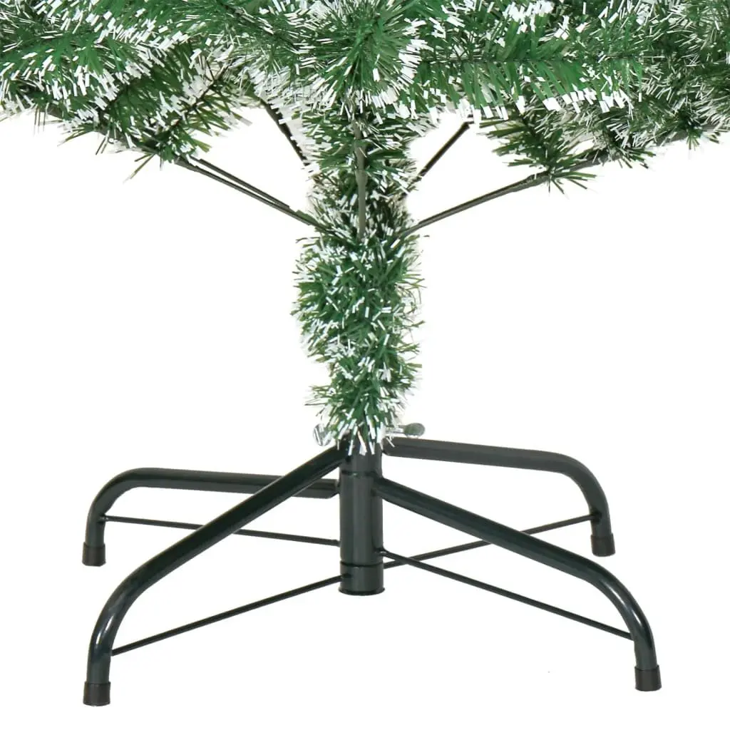 Artificial Christmas Tree 150cm Green Flocked Snow Seasonal Holiday Decoration