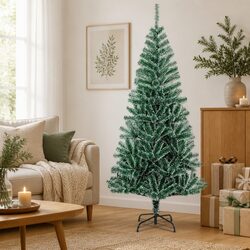 Warm and Practical 180 cm Flocked Snow Christmas Tree