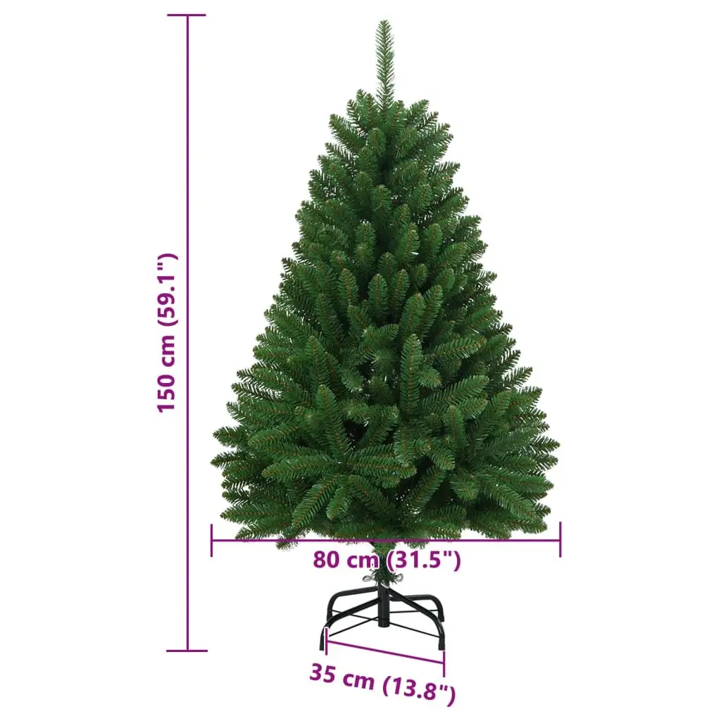 Artificial Christmas Tree Hinged 150cm Green