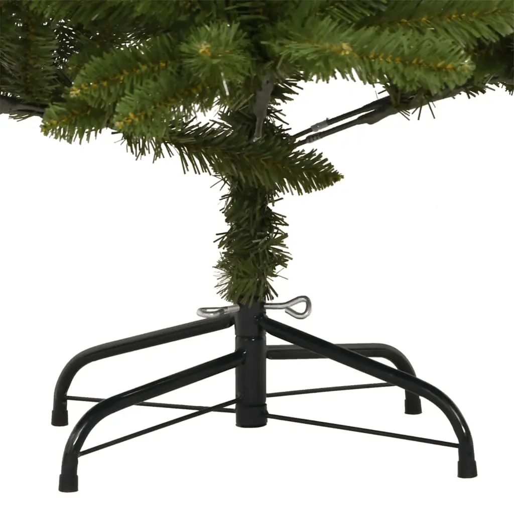 Artificial Christmas Tree 180cm Green Hinged Realistic Holiday Decoration