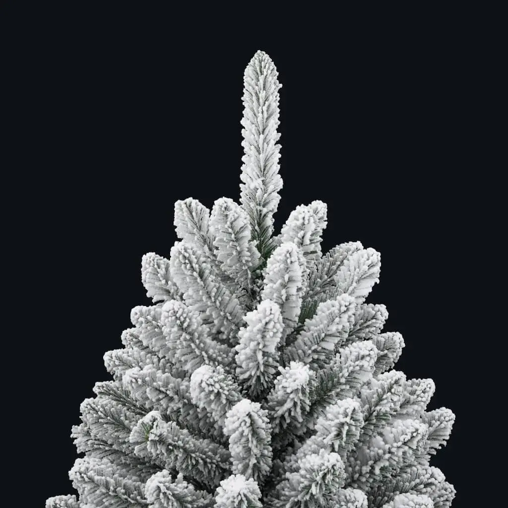 Artificial Christmas Tree 150 cm Flocked Snow White Holiday Decoration