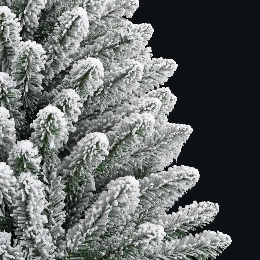 Artificial Christmas Tree 150 cm Flocked Snow White Holiday Decoration