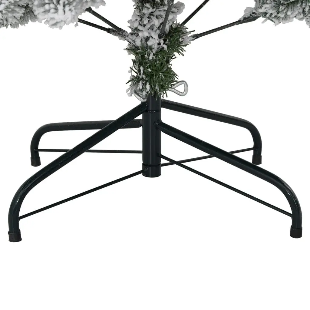 Artificial Christmas Tree 150 cm Flocked Snow White Holiday Decoration