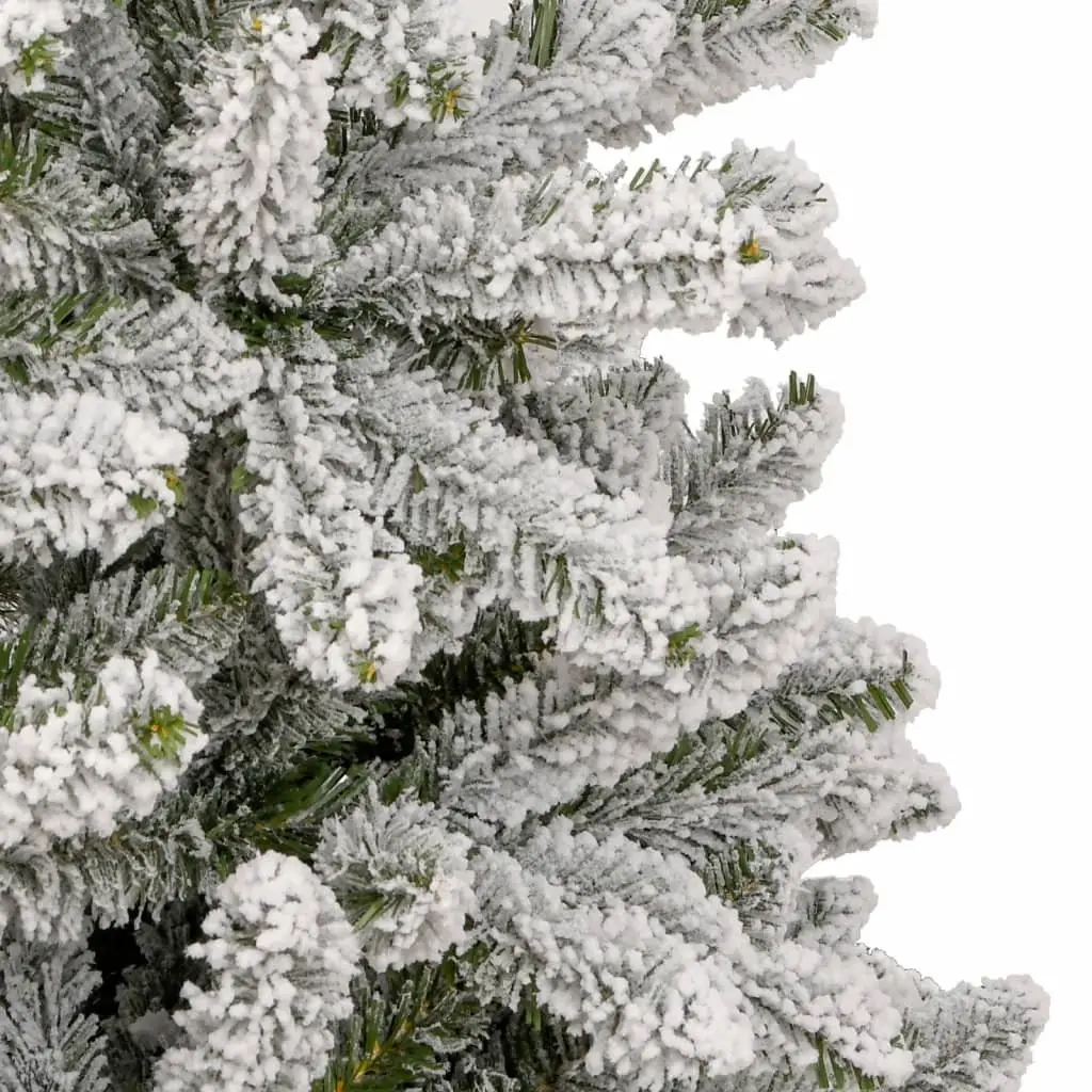 Artificial Christmas Tree 180cm White Flocked Snow Realistic PVC Tips