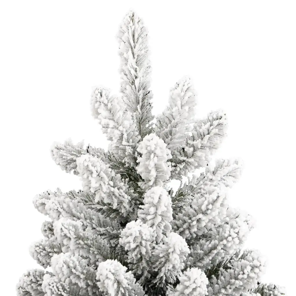 Artificial Christmas Tree Hinged 210cm White Flocked Snow