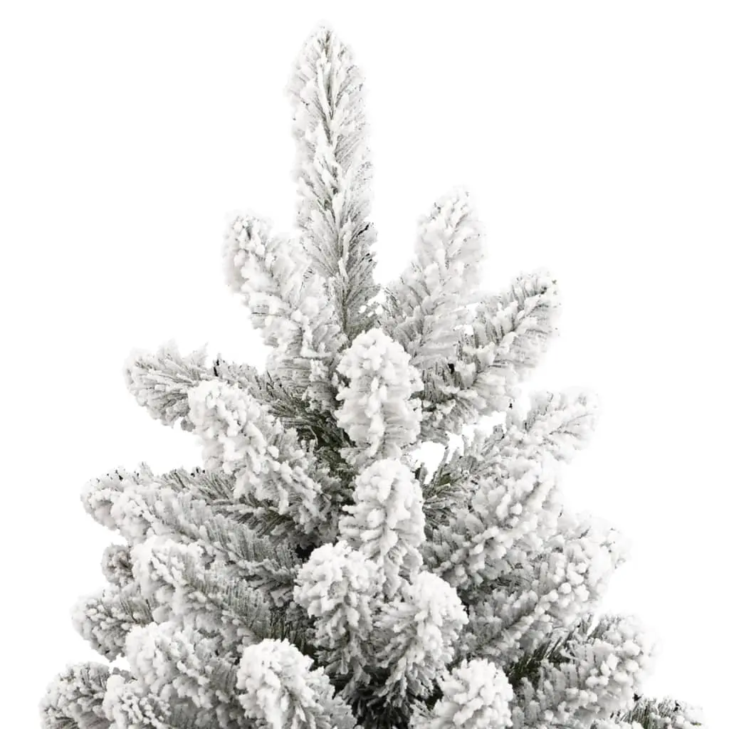 Artificial Christmas Tree Flocked Snow 240cm White PVC Tips