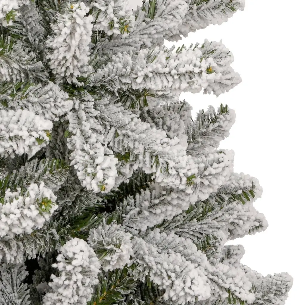 Artificial Christmas Tree Flocked Snow 240cm White PVC Tips