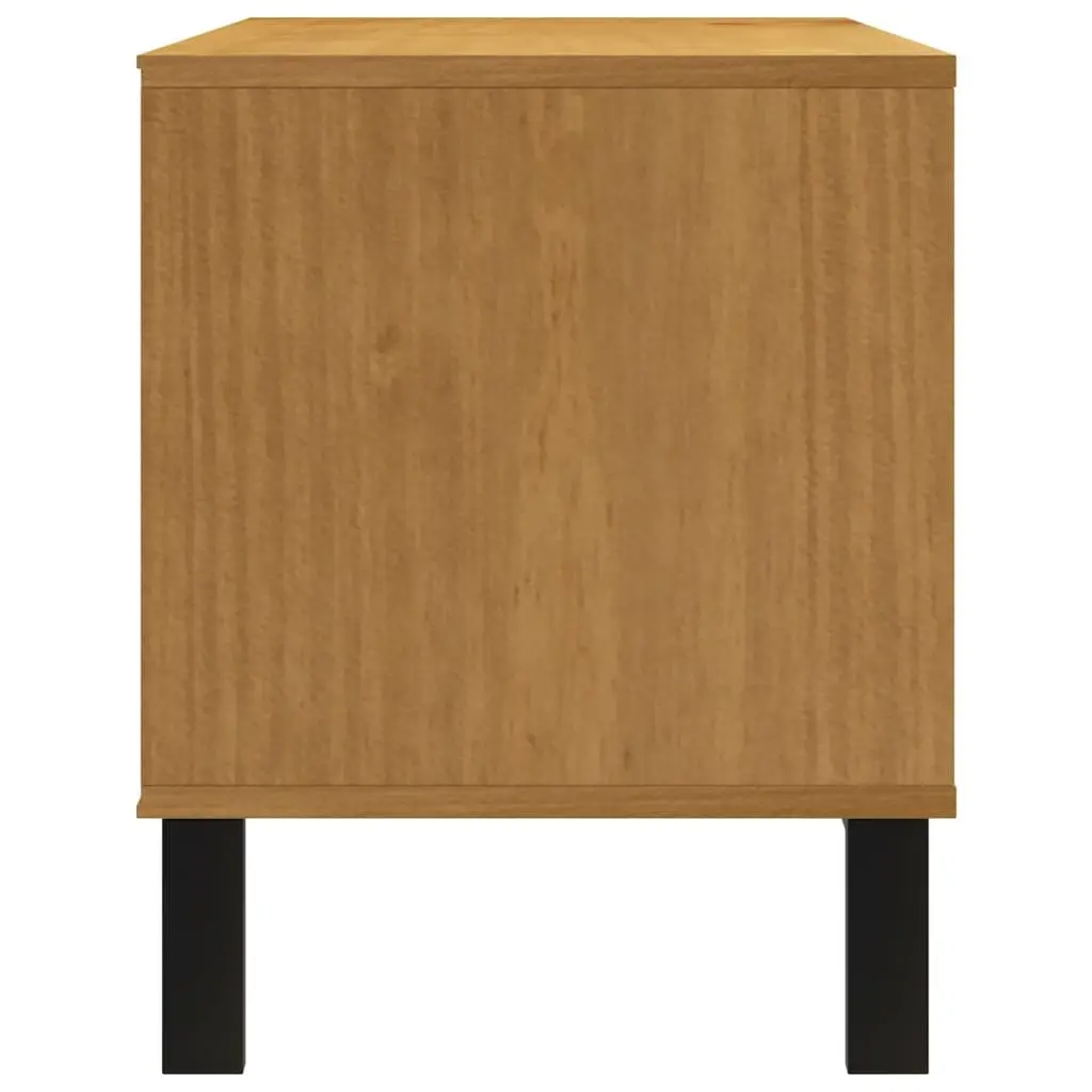 TV Cabinet Media Unit Storage 110x40x50 cm Solid Pine Wood Brown