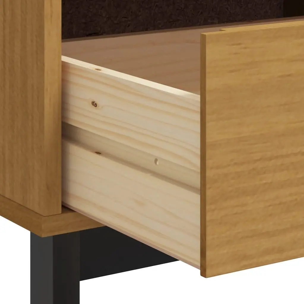 TV Cabinet Media Unit Storage 110x40x50 cm Solid Pine Wood Brown