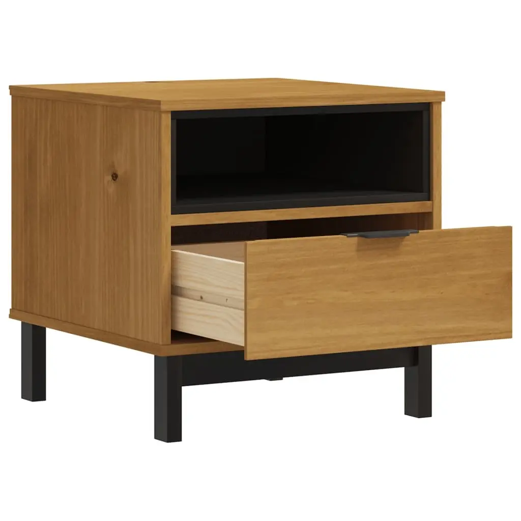 Side Table 50x50x50 cm Solid Wood Storage End Table Living Room Furniture
