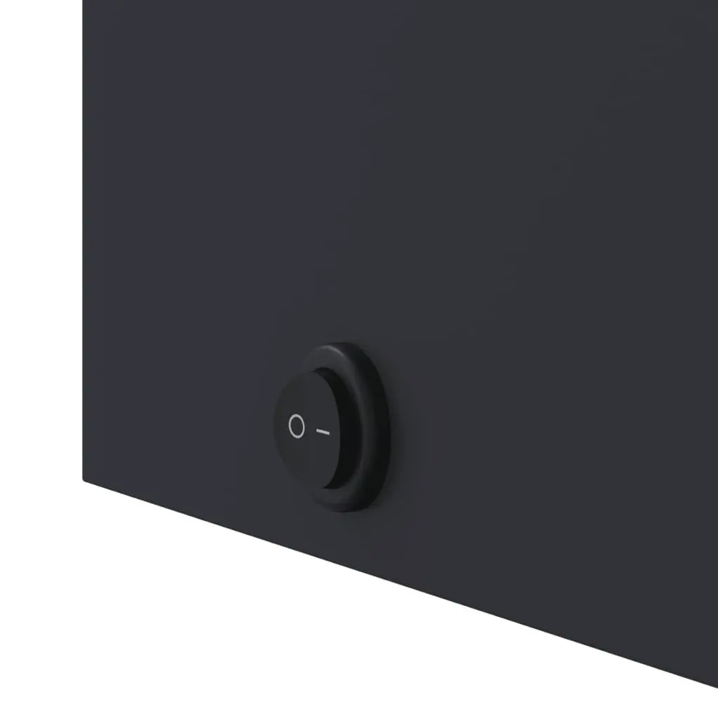 Bathroom Mirror Cabinet LED Light Arched Wall-Mounted Grey 42x13x70cm