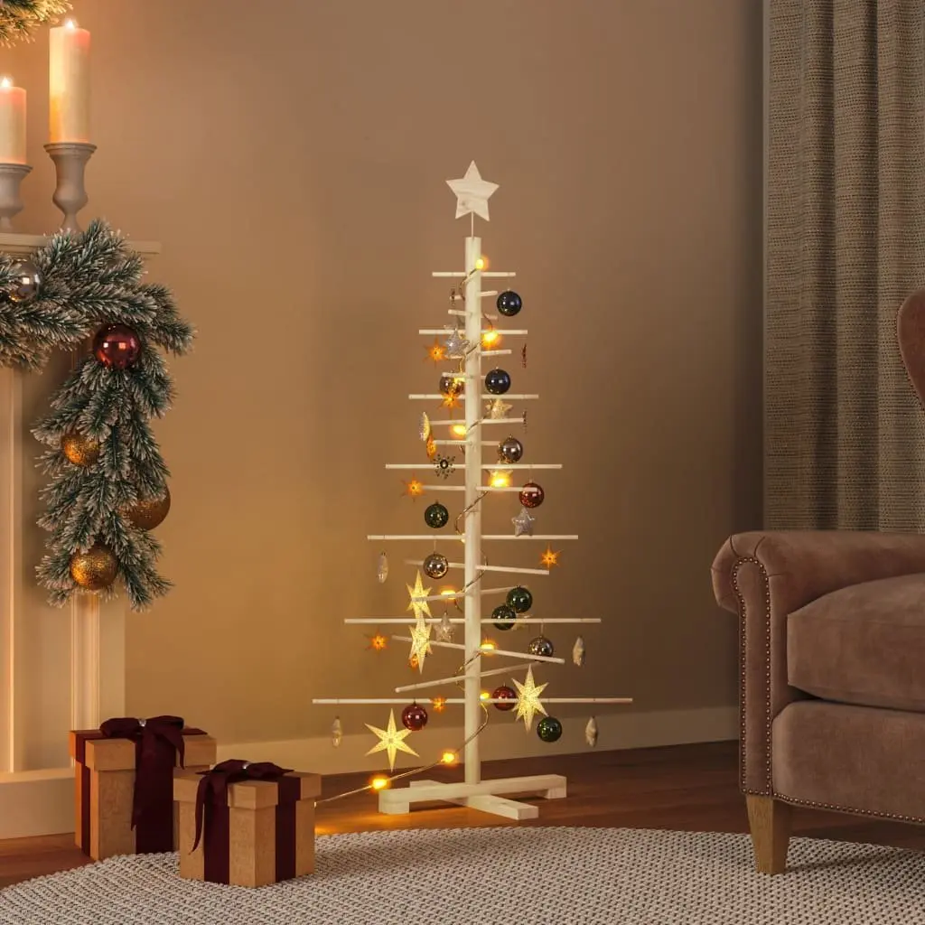 Wooden Christmas Tree Decoration 125cm for Warm Spaces