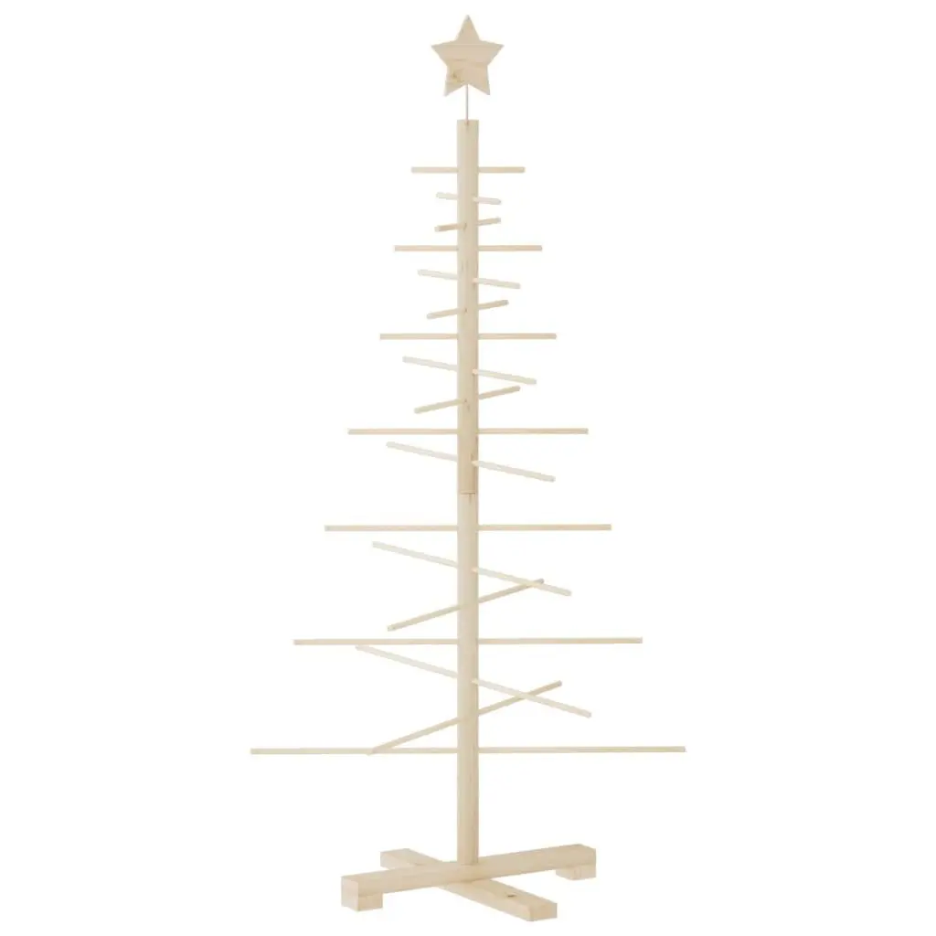 Wooden Christmas Tree Decoration 125cm for Warm Spaces