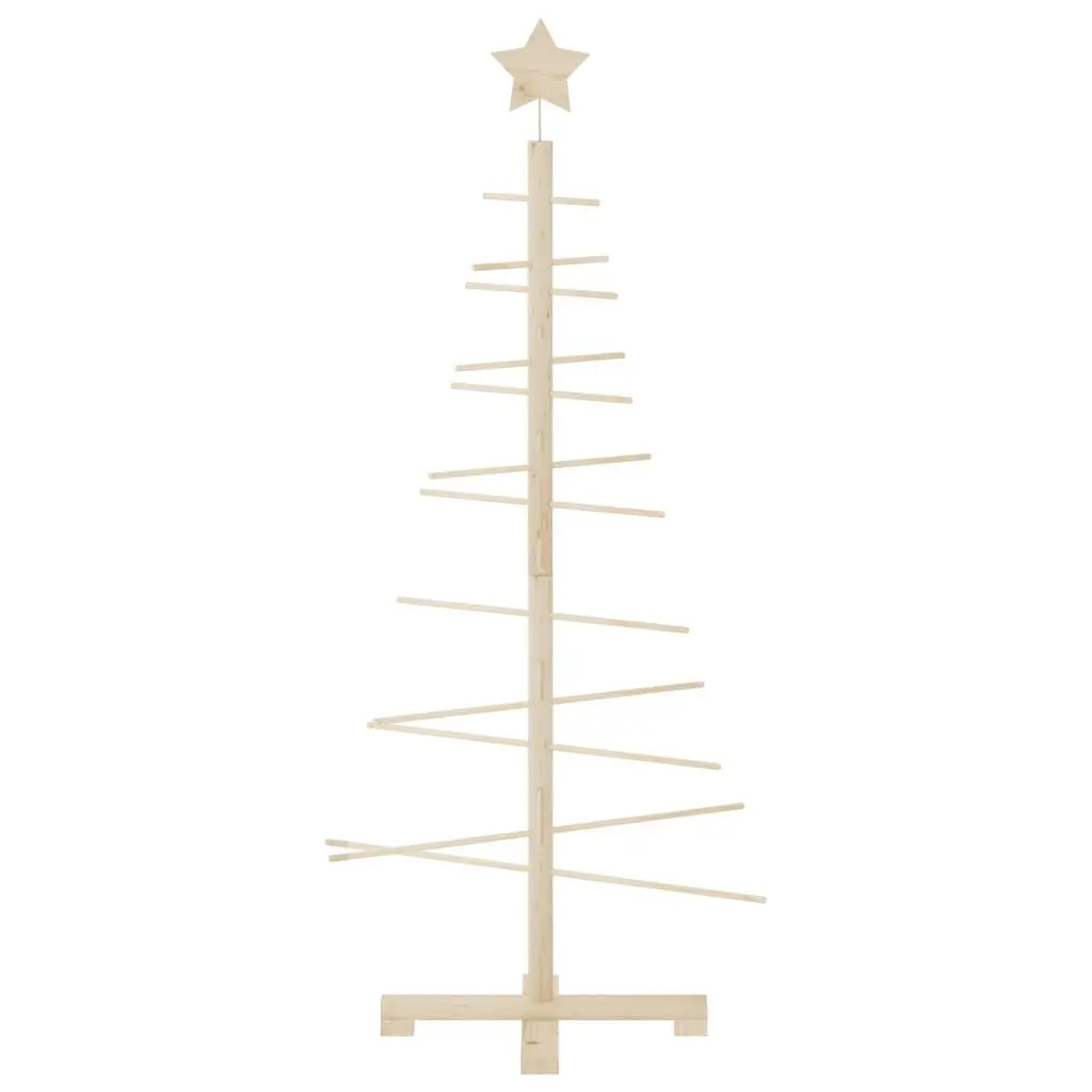 Wooden Christmas Tree Decoration 125cm for Warm Spaces