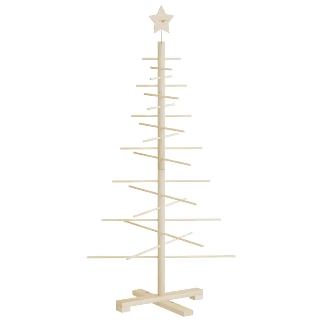 Wooden Christmas Tree Decoration 125cm for Warm Spaces