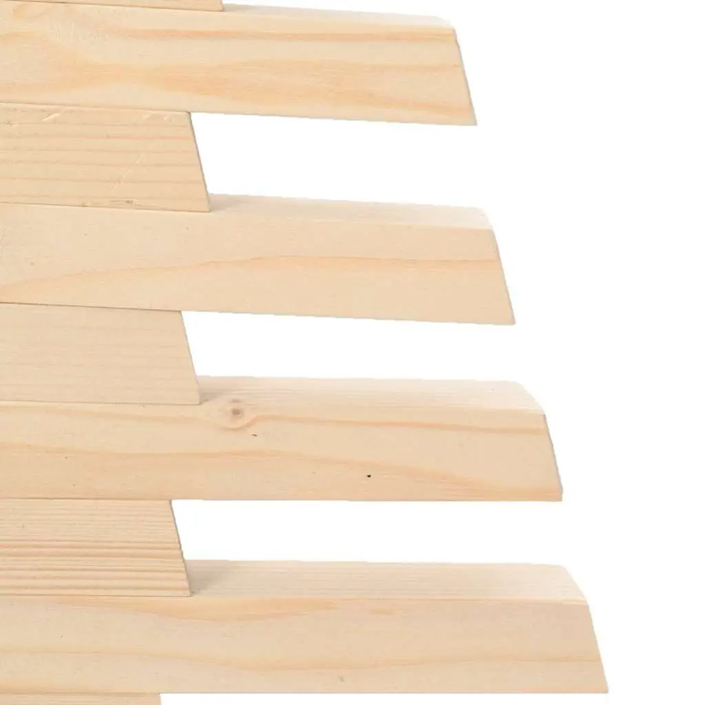 Wooden Christmas Tree Decoration 90cm Rustic Solid Pine Wood Holiday Home Decor