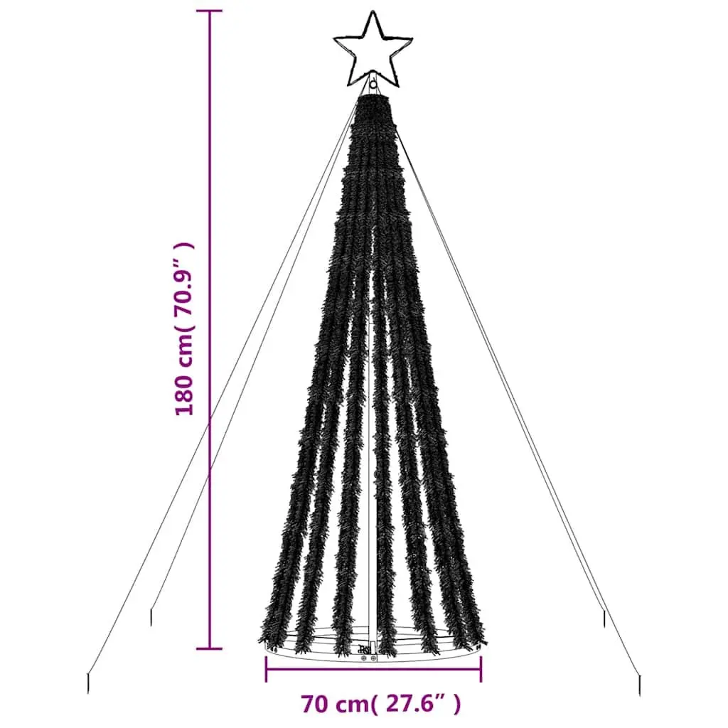 LED Christmas Tree Pre-Lit 180cm Cool White Indoor Outdoor