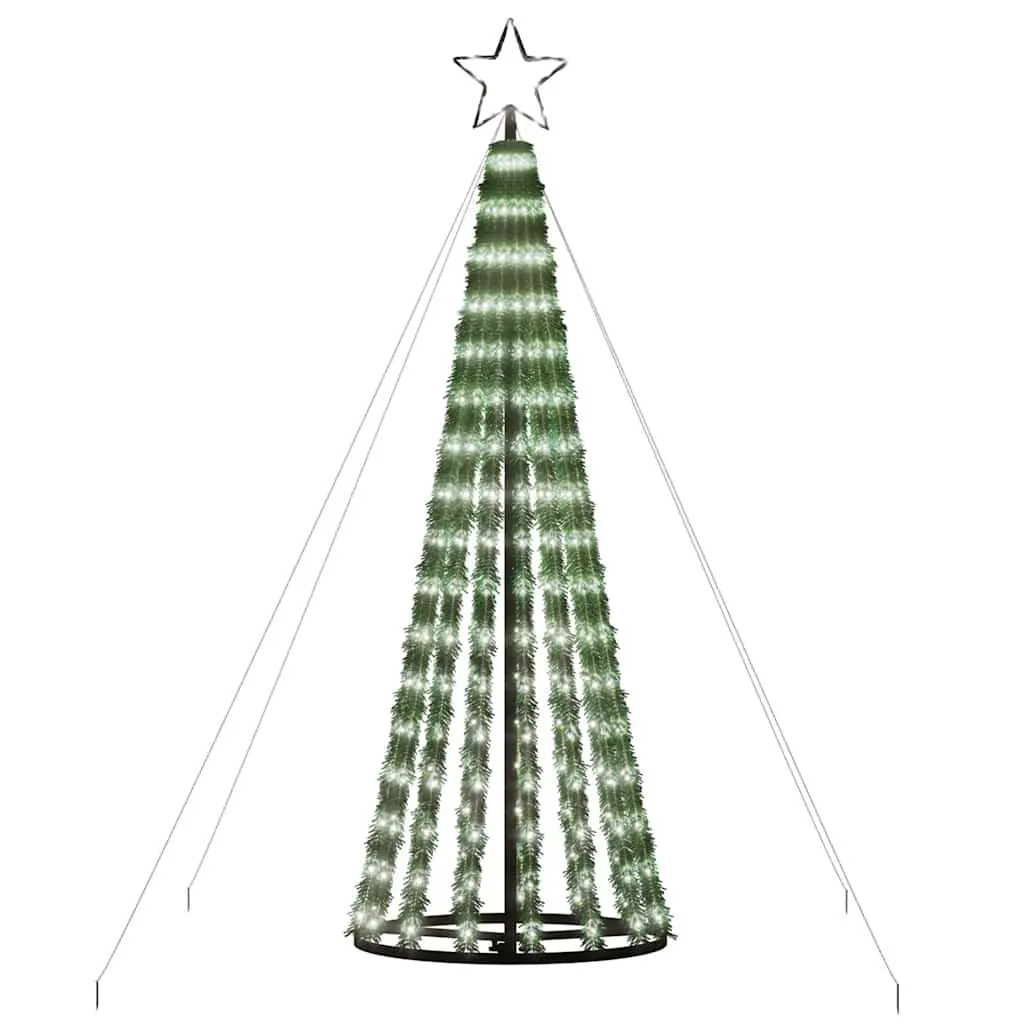 LED Christmas Tree Pre-Lit 180cm Cool White Indoor Outdoor